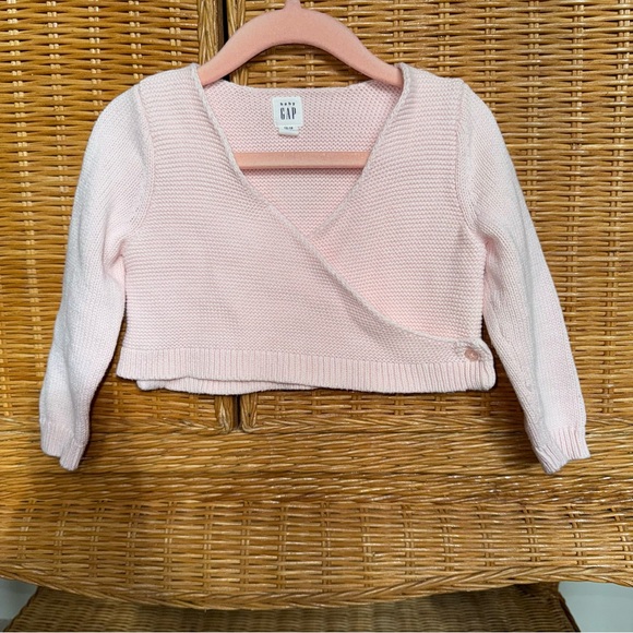 GAP Other - BabyGAP Light Pink Wrap Sweater